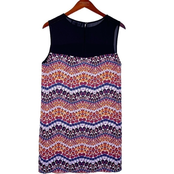 SAM EDELMAN Sleeveless Going Gray Z Dress Size Small in Multi Mosaic Print - Picture 12 of 16